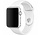 Strap-it Apple Watch 8 Silikonarmband (Weiß)
