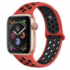 Strap-it® Strap-it Apple Watch 8 Sport Armband (Rot/Schwarz)