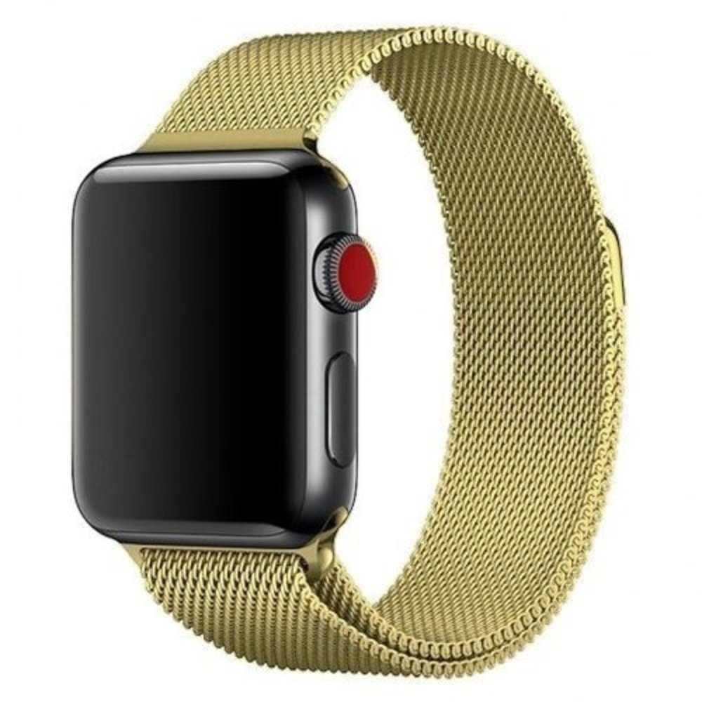 Strap-it® Strap-it Apple Watch 8 Milanese Armband(Gold) Strap-it® Strap-it Apple Watch 8 Milanese Armband(Gold)