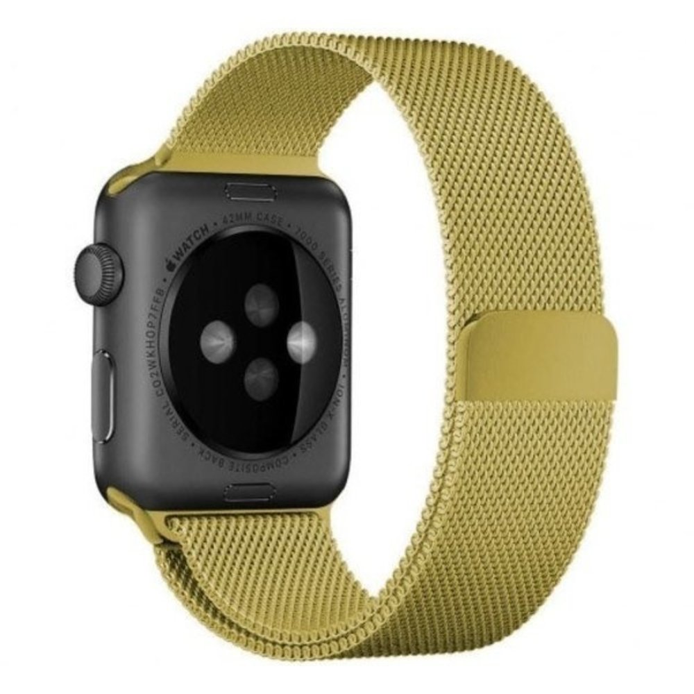 Strap-it® Strap-it Apple Watch 8 Milanese Armband(Gold) Strap-it® Strap-it Apple Watch 8 Milanese Armband(Gold)