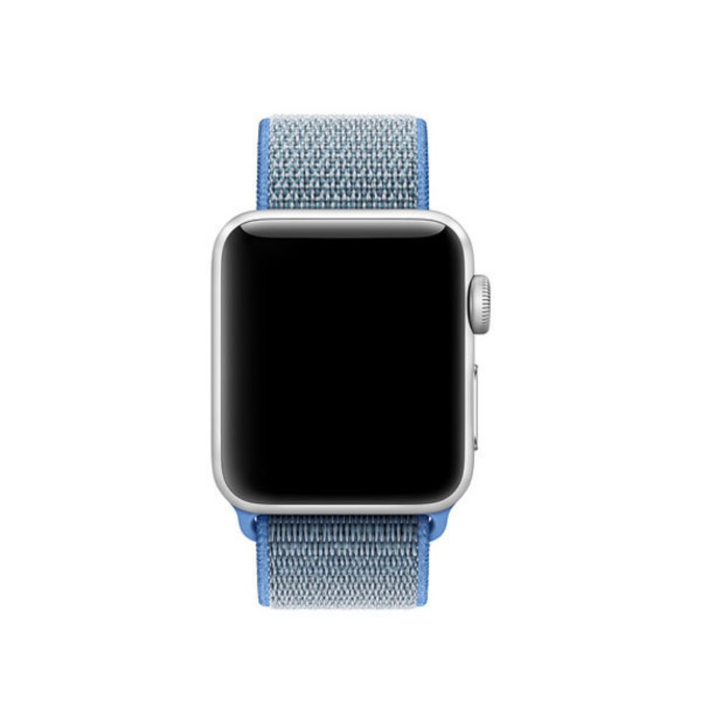 Strap-it® Strap-it Apple Watch 8 Nylonarmband (Blau)