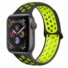 Strap-it® Strap-it Apple Watch 8 Sport Armband (Schwarz/Gelb)