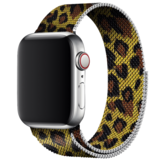 Strap-it® Apple Watch 8 Milanese Armband (Leopardenmuster)