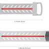Strap-it® Strap-it Armband Apple Watch 8 Special Edition (Weiß/Rot) Strap-it® Strap-it Armband Apple Watch 8 Special Edition (Weiß/Rot)