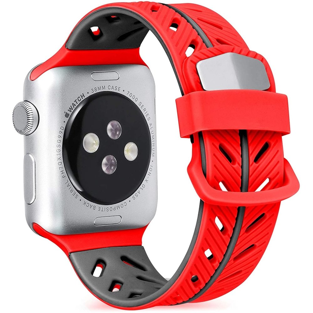 Armband Apple Watch 8 Special Edition (Rot/Schwarz