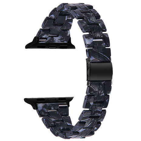 Strap-it® Strap-it Apple Watch 8 Harzarmband (Schwarz/Weiß) Strap-it® Strap-it Apple Watch 8 Harzarmband (Schwarz/Weiß)