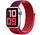 Strap-it Apple Watch 8 Nylonarmband (Lila/Rot)
