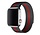 Strap-it Apple Watch 8 Milanese Armband (Schwarz/Rot)