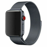 Strap-it® Apple Watch 8 Milanese Armband (Spacegrau) Strap-it® Apple Watch 8 Milanese Armband (Spacegrau)