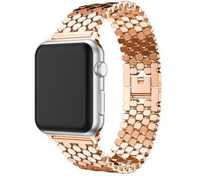 Strap-it® Apple Watch 8 Stahl Fischband (Roségold) Strap-it® Apple Watch 8 Stahl Fischband (Roségold)