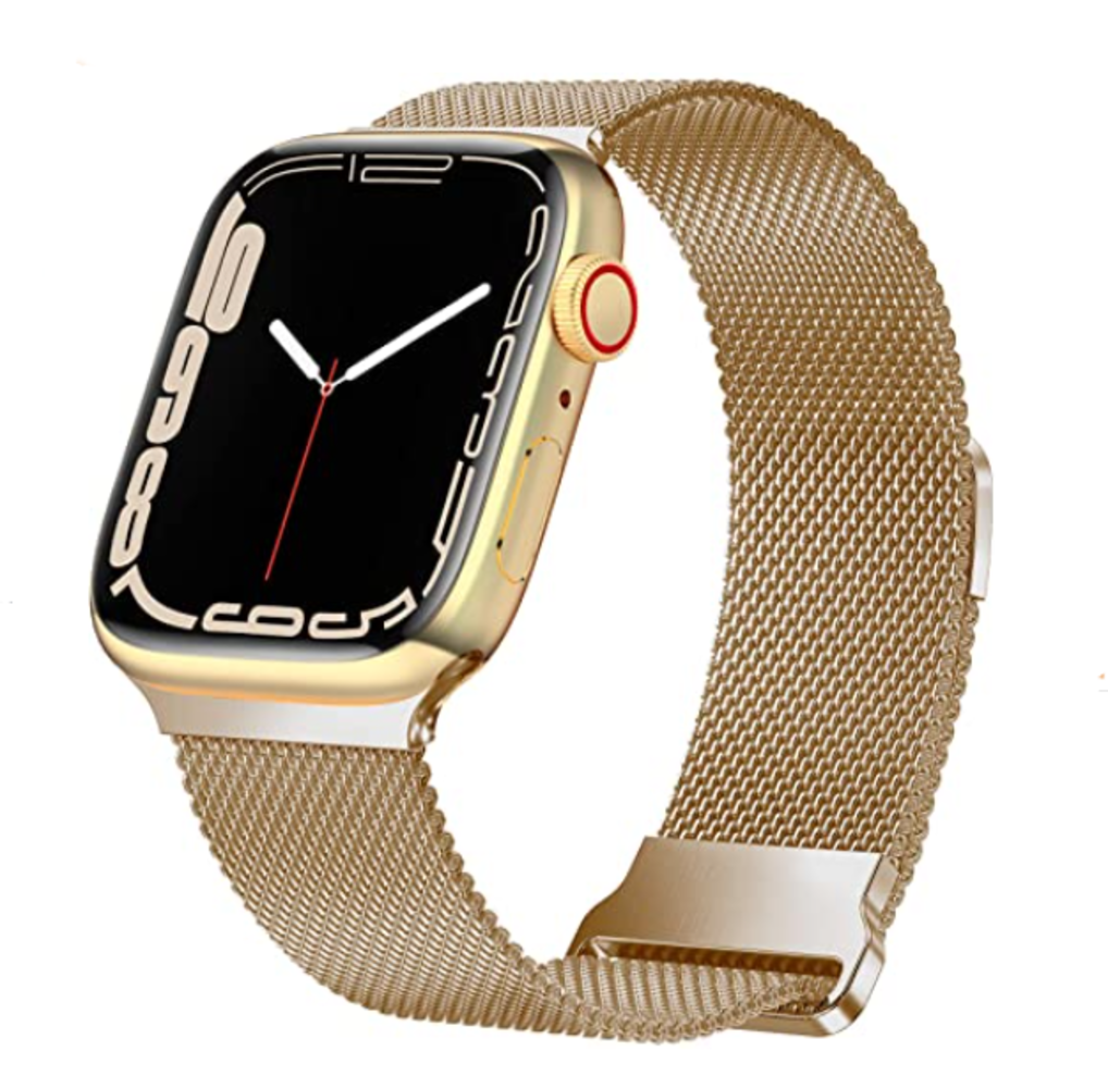 Strap-it® Strap-it Apple Watch 8 Armband Milanese (Roségold)