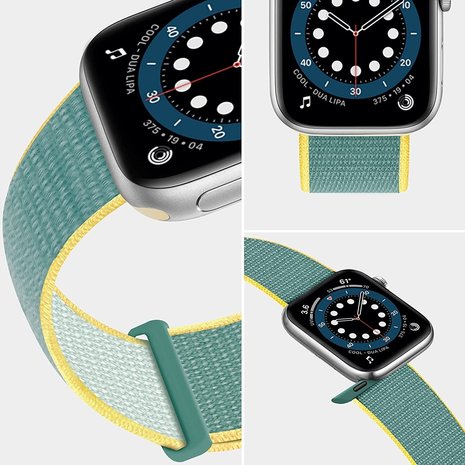 Strap-it® Strap-it Apple Watch 8 Nylon Loop Armband (Sonnenschein)