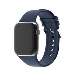 Strap-it® Apple Watch 8 Silikon-Schnallenband (Dunkelblau)