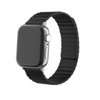Strap-it® Strap-it Apple Watch 8 Magnetisches Silikonarmband (Schwarz)