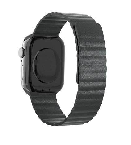 Strap-it® Strap-it Apple Watch 8 Lederschlaufenband (Schwarz)
