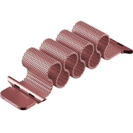 Strap-it® Strap-it Apple Watch 8 Milanese Armband (Rosa)