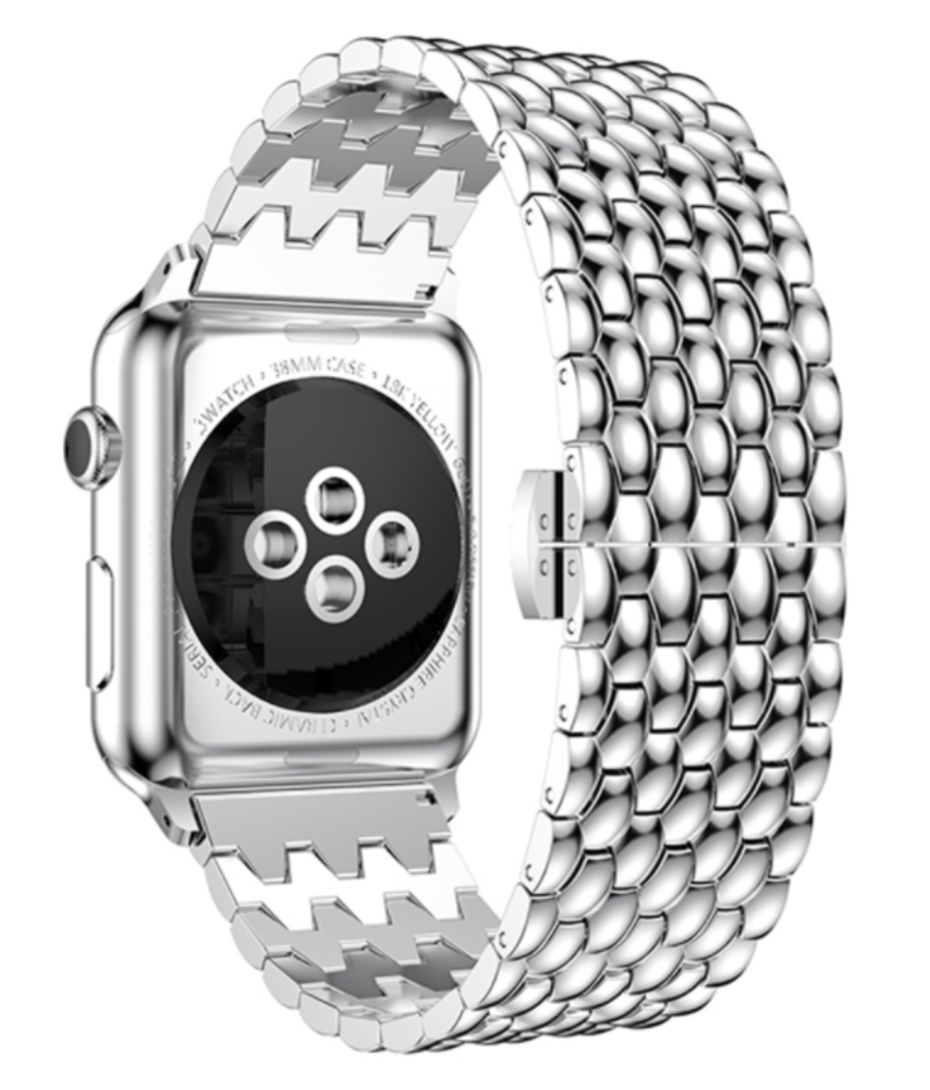 Strap-it® Strap-It Apple Watch Ultra Drachenarmband Stahl (Silber) Strap-it® Strap-It Apple Watch Ultra Drachenarmband Stahl (Silber)