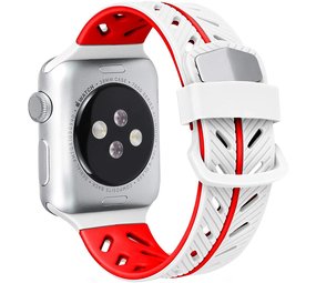 Strap-it® Apple Watch Ultra Armband Special Edition (Weiß/Rot) Strap-it® Apple Watch Ultra Armband Special Edition (Weiß/Rot)