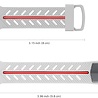 Strap-it® Strap-It Apple Watch Ultra Armband Special Edition (Weiß/Rot) Strap-it® Strap-It Apple Watch Ultra Armband Special Edition (Weiß/Rot)