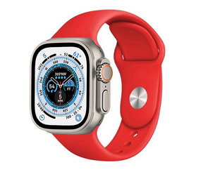Strap-it® Apple Watch Ultra Silikonarmband (Rot) Strap-it® Apple Watch Ultra Silikonarmband (Rot)