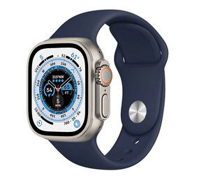 Strap-it® Apple Watch Ultra Silikonarmband (Blau) Strap-it® Apple Watch Ultra Silikonarmband (Blau)