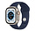 Strap-It Apple Watch Ultra Silikonarmband (Blau)