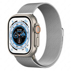 Strap-it® Strap-It Apple Watch Ultra Milanese Armband (Silber)