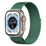 Strap-it® Apple Watch Ultra Milanese Armband (Grün)
