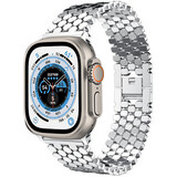 Strap-it® Apple Watch Ultra Fischarmband Stahl (Silber)