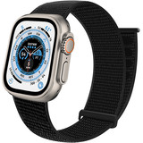Strap-it® Apple Watch Ultra Nylon Looparmband (Schwarz)