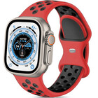 Strap-it® Strap-It Apple Watch Ultra Armband Sport (Rot/Schwarz)