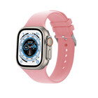 Strap-it® Strap-It Apple Watch Ultra Silikon-Schnallenband (Rosa)