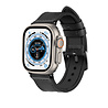 Strap-it® Strap-It Apple Watch Ultra Leder Hybrid-Schnallenarmband (Schwarz) Strap-it® Strap-It Apple Watch Ultra Leder Hybrid-Schnallenarmband (Schwarz)