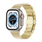 Strap-it® Apple Watch Ultra Milanese-Stahlarmband (Gold) Strap-it® Apple Watch Ultra Milanese-Stahlarmband (Gold)