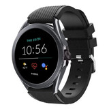 Strap-it® Fossil Gen 5e - 44mm Silikon Armband (Schwarz)