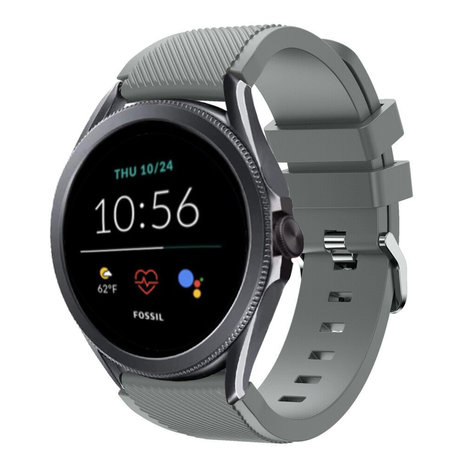 Strap-it® Strap-it Fossil Gen 5e - 44mm Silikon Armband (Grau)