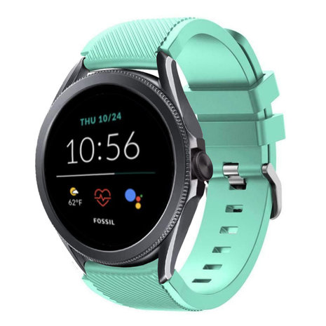 Strap-it® Strap-it Fossil Gen 5e - 44mm Silikon Armband (Aqua)