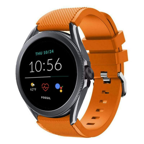 Strap-it® Strap-it Fossil Gen 5e - 44mm Silikon Armband (Orange) Strap-it® Strap-it Fossil Gen 5e - 44mm Silikon Armband (Orange)