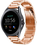 Strap-it® Strap-it Fossil Gen 5e - 44mm Stahlarmband (Rosagold)