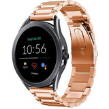 Strap-it® Fossil Gen 5e - 44mm Stahlarmband (Rosagold)