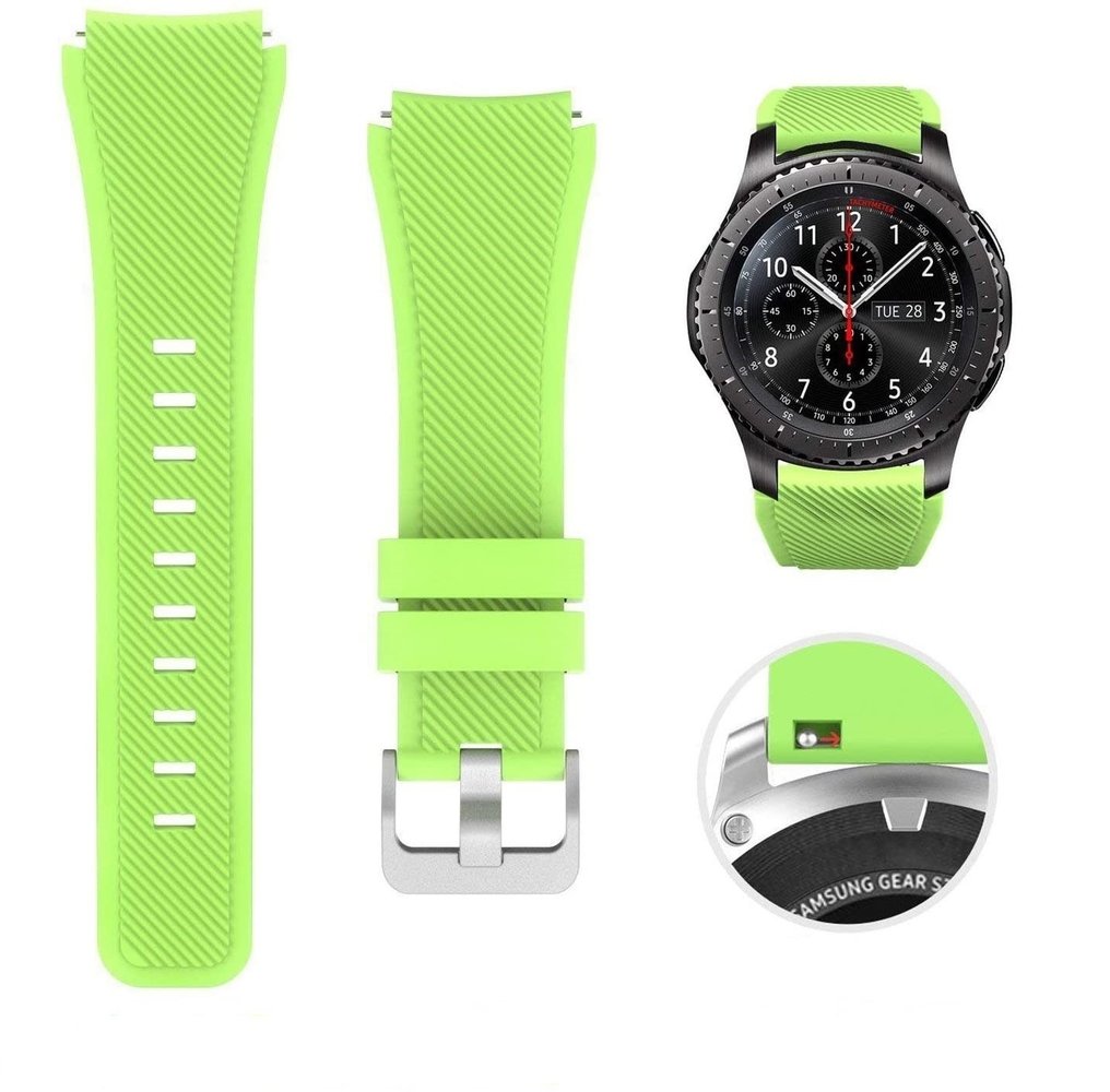 Strap-it® Strap-it Fossil Gen 5e - 44mm Silikon Armband (Hellgrün) Strap-it® Strap-it Fossil Gen 5e - 44mm Silikon Armband (Hellgrün)