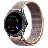 Strap-it® Fossil Gen 5e - 44mm Nylon Armband (Rosa Sand) Strap-it® Fossil Gen 5e - 44mm Nylon Armband (Rosa Sand)