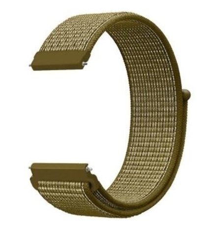 Strap-it® Strap-it Fossil Gen 5e - 44mm Nylon Armband (Oliv)