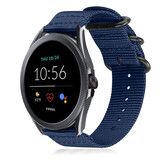 Strap-it® Fossil Gen 5e - 44mm Nylon Schnallenarmband (Blau)