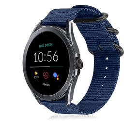 Strap-it® Fossil Gen 5e - 44mm Nylon Schnallenarmband (Blau) Strap-it® Fossil Gen 5e - 44mm Nylon Schnallenarmband (Blau)