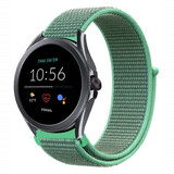Strap-it® Fossil Gen 5e - 44mm Nylon Armband (Minze)