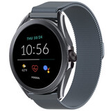Strap-it® Fossil Gen 5e - 44mm Milanese Armband (Space Grau)
