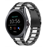 Strap-it® Fossil Gen 5e - 44mm Stahlarmband (Schwarz/Silber) Strap-it® Fossil Gen 5e - 44mm Stahlarmband (Schwarz/Silber)