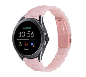 Strap-it® Fossil Gen 5e - 44mm Harzband (Rosa) Strap-it® Fossil Gen 5e - 44mm Harzband (Rosa)