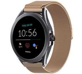 Strap-it® Fossil Gen 5e Milanese Armband (Rosagold) Strap-it® Fossil Gen 5e Milanese Armband (Rosagold)